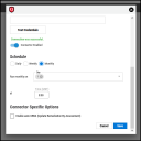 Qualys PC - Schedule and Connector Specific Options